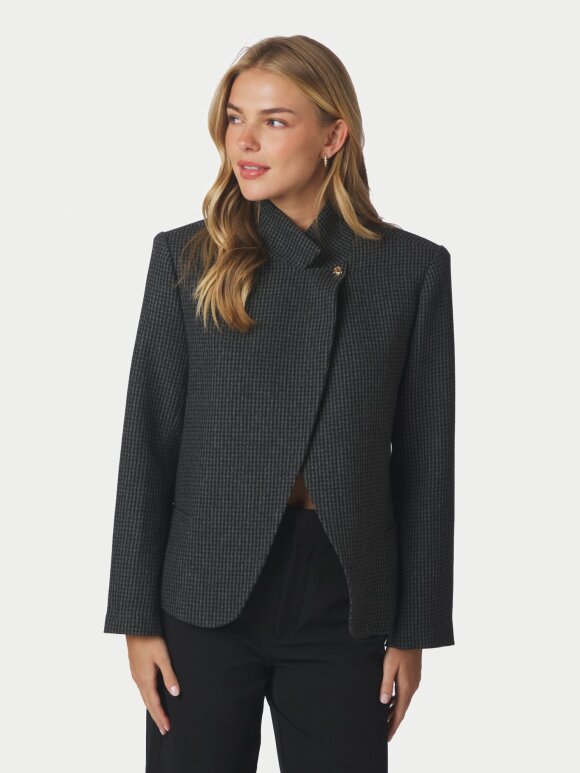 Neo Noir - Paria Check Blazer Dark Grey