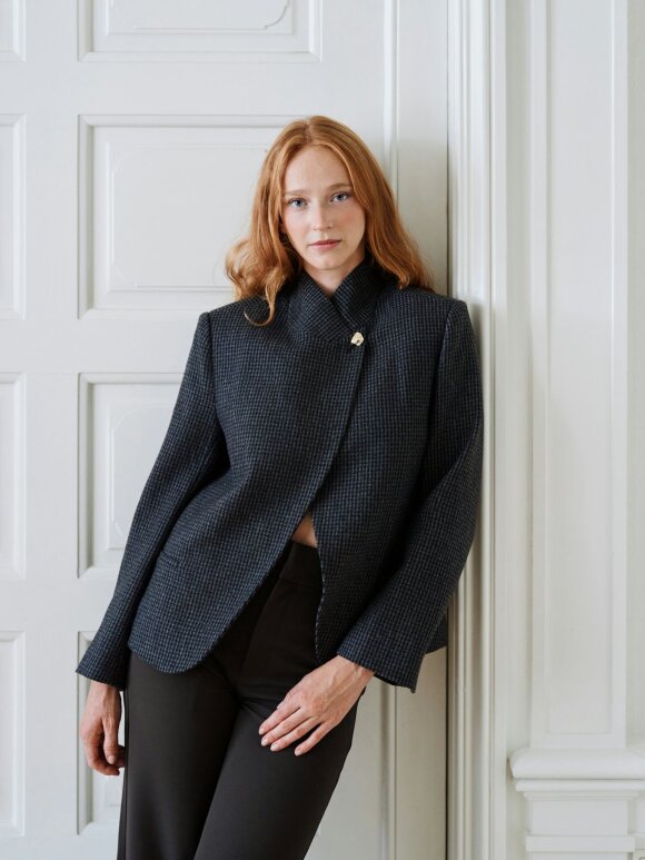 Neo Noir - Paria Check Blazer Dark Grey
