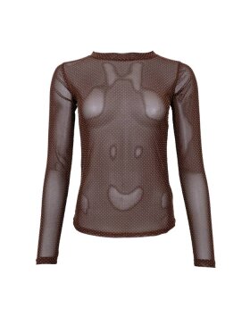 Black Colour - BCJessie Mesh Blouse Coffee Black Colour - BCJessie Mesh Blouse Coffee
