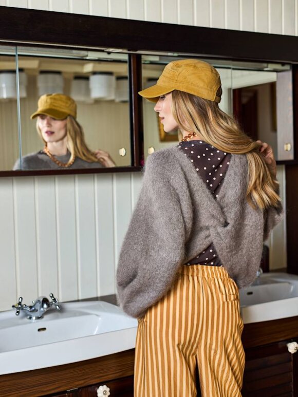 Black Colour - BCAnnie Mesh Blouse Coffee Dot