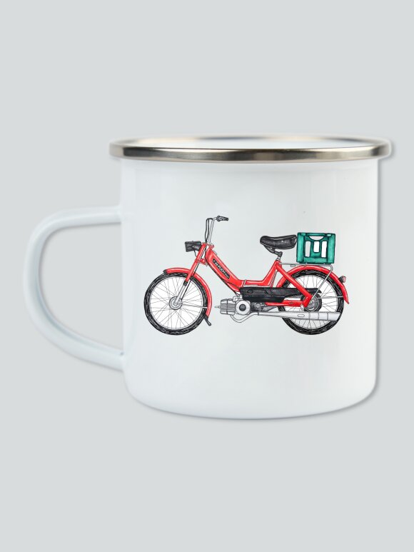 Lakor - Red Maxi Enamel Mug