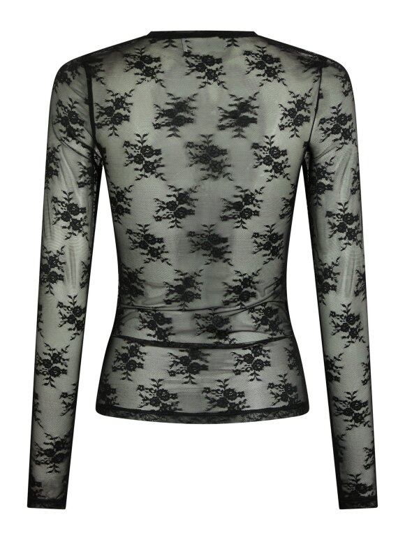 Neo Noir - Evania Mesh Blouse black