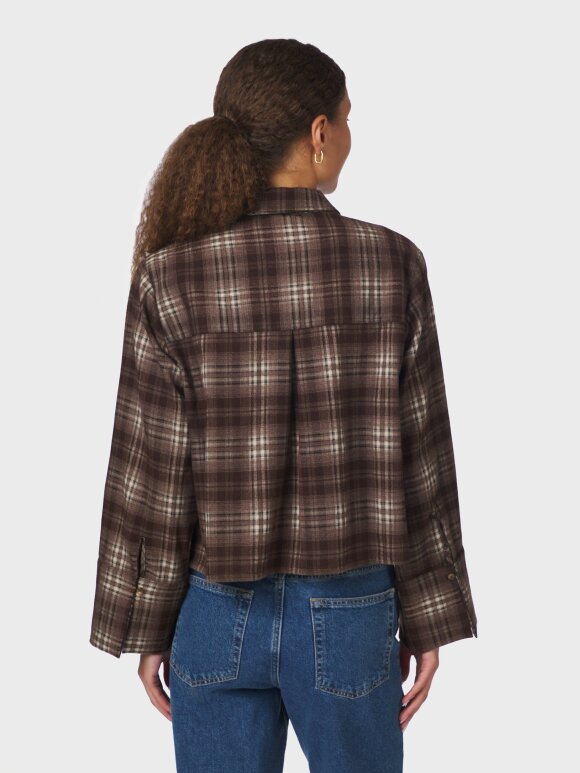 Neo Noir - Jaylin Flannel Check shirt gre