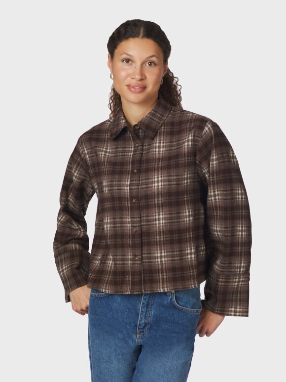 Neo Noir - Jaylin Flannel Check shirt gre