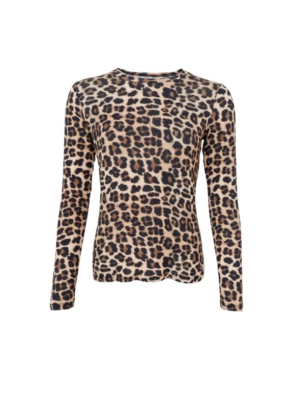 Black Colour - BCAlba LS Tee Natural Leo
