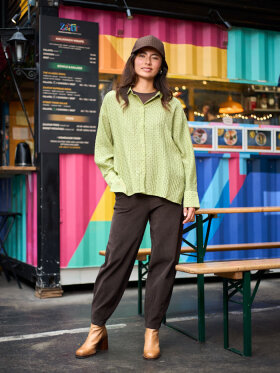 Black Colour - BCMemphis Barrel Pant Coffee Black Colour - BCMemphis Barrel Pant Coffee