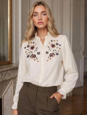 Lecoco - India Blouse Off White