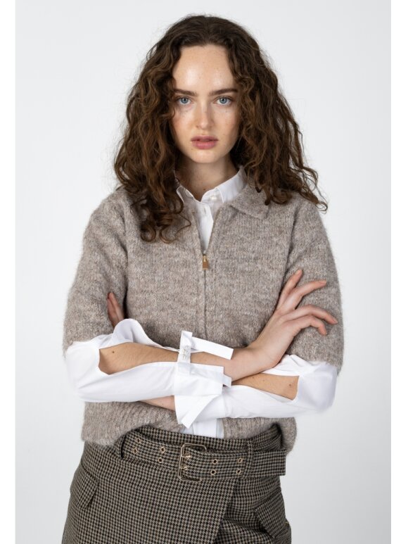 Coster Copenhagen - Knit with Zipper sand