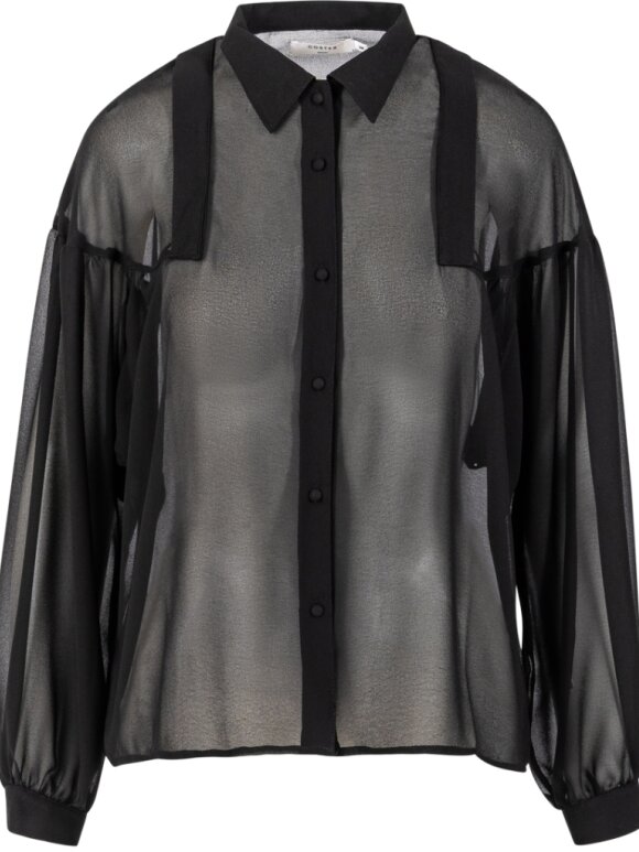 Coster Copenhagen - Shirt with Gatherings black
