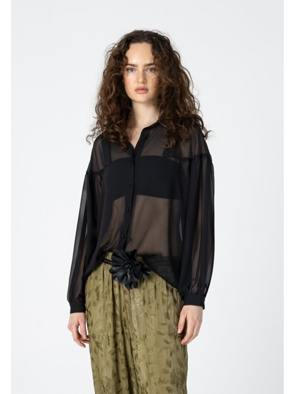 Coster Copenhagen - Shirt with Gatherings black