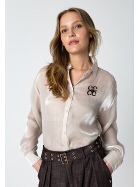 Coster Copenhagen - Metallic Shirt Light Beige Coster Copenhagen - Metallic Shirt Light Beige