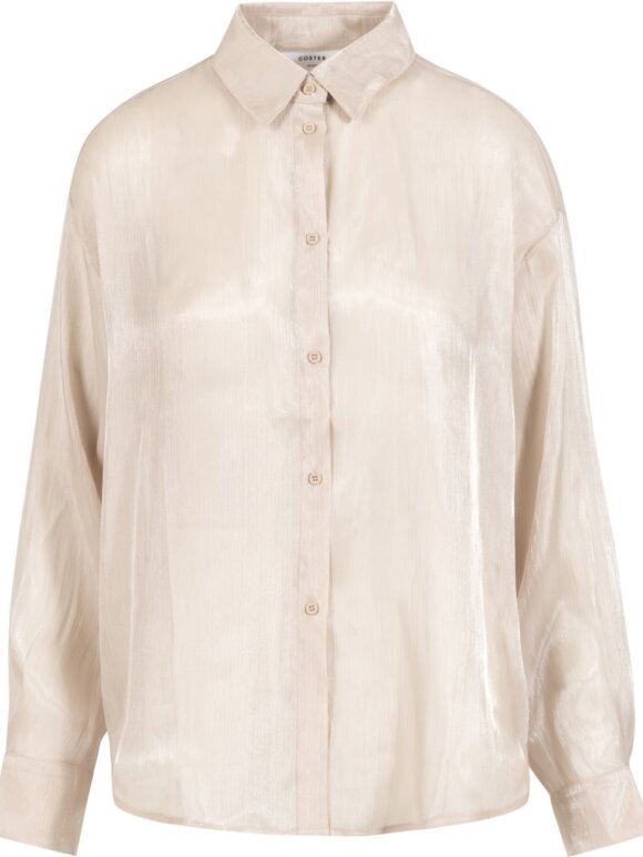 Coster Copenhagen - Metallic Shirt Light Beige