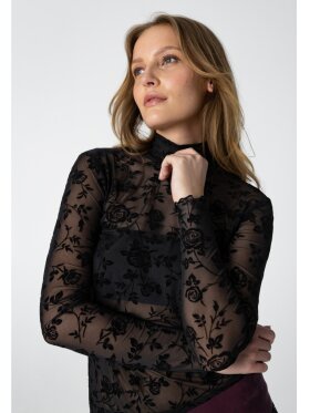 Coster Copenhagen - Eve Mesh Turtleneck Black Coster Copenhagen - Eve Mesh Turtleneck Black