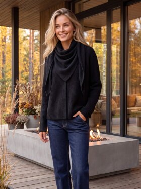 Prepair - Mona Knit Scarf Black