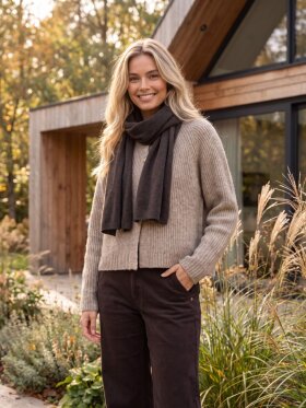 Prepair - Susan Knit Scarf Brown