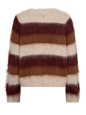 Mos Mosh - MMSuvi Stripe Knit Russet Brow Mos Mosh - MMSuvi Stripe Knit Russet Brow