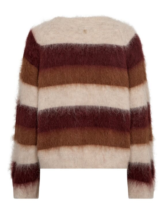 Mos Mosh - MMSuvi Stripe Knit Russet Brow