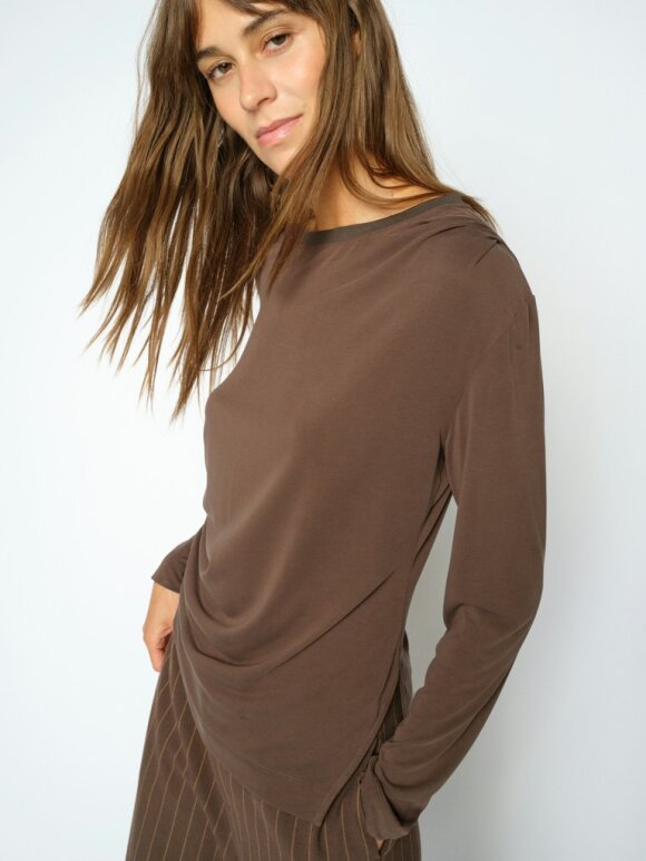 Mos Mosh - MMAmi O-LS Draped Tee Delicios