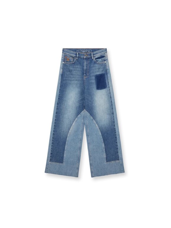 HEYANNO - MMHSaddle Rise Jeans Light blu