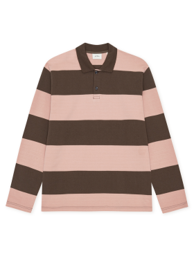 Les Deux - Striped LS Polo Shirt Les Deux - Striped LS Polo Shirt