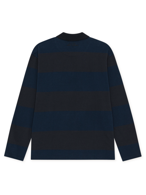 Les Deux - Striped LS Polo Shirt