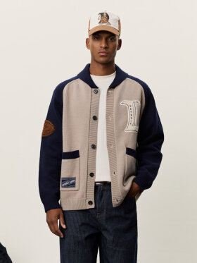 Les Deux - NFL FOOTBALL KNITTED CARDIGAN