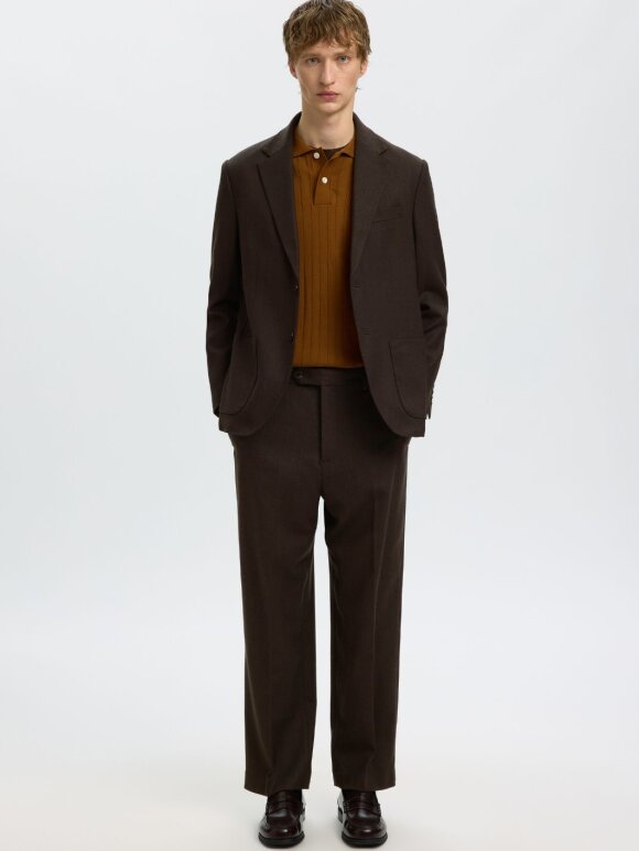 Selected - SLMReg-Brooks Wool Blend BLZ