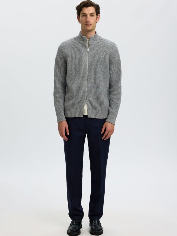 Selected - SLMCody LS Knit Zip Cardigan