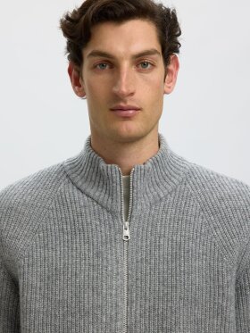 Selected - SLMCody LS Knit Zip Cardigan