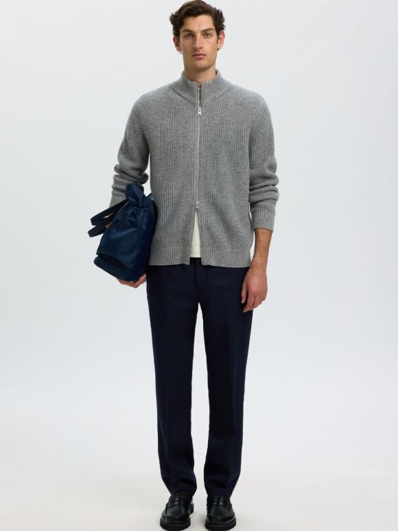 Selected - SLMCody LS Knit Zip Cardigan