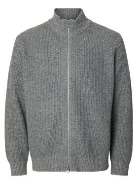 Selected - SLMCody LS Knit Zip Cardigan