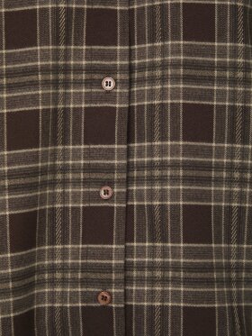 Neo Noir - Dita Flannel Check Shirt Brown