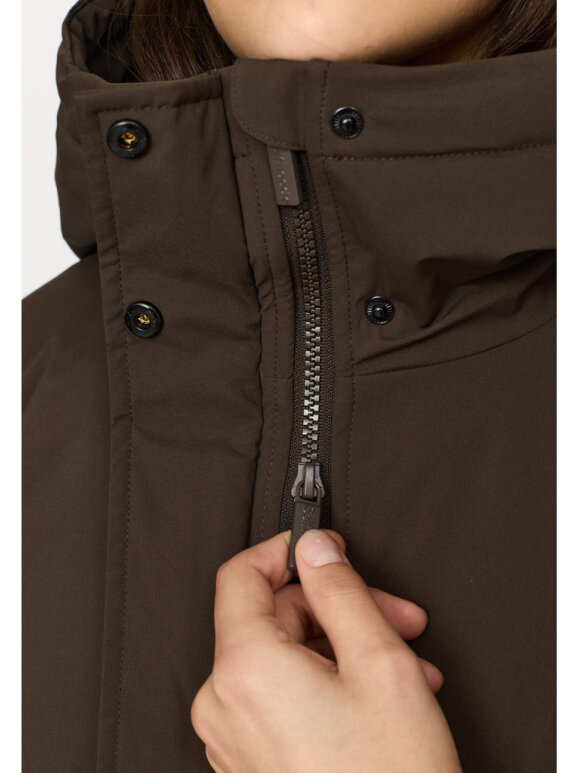 Selfhood Dame - Parka Coat Brown