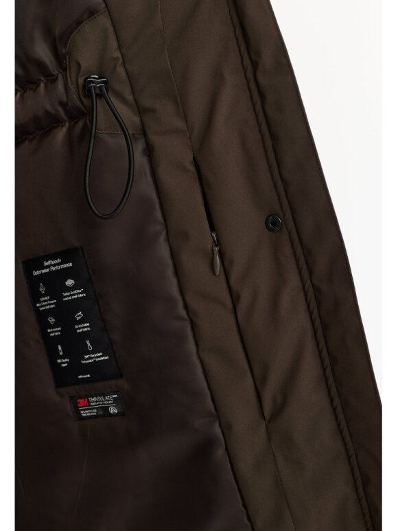 Selfhood Dame - Parka Coat Brown