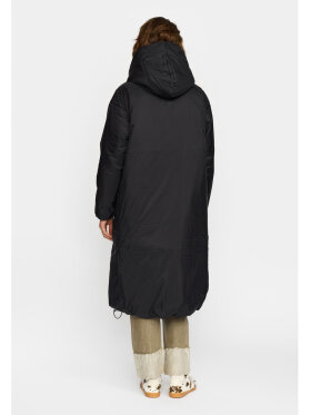 Selfhood Dame - Hooded Coat Black