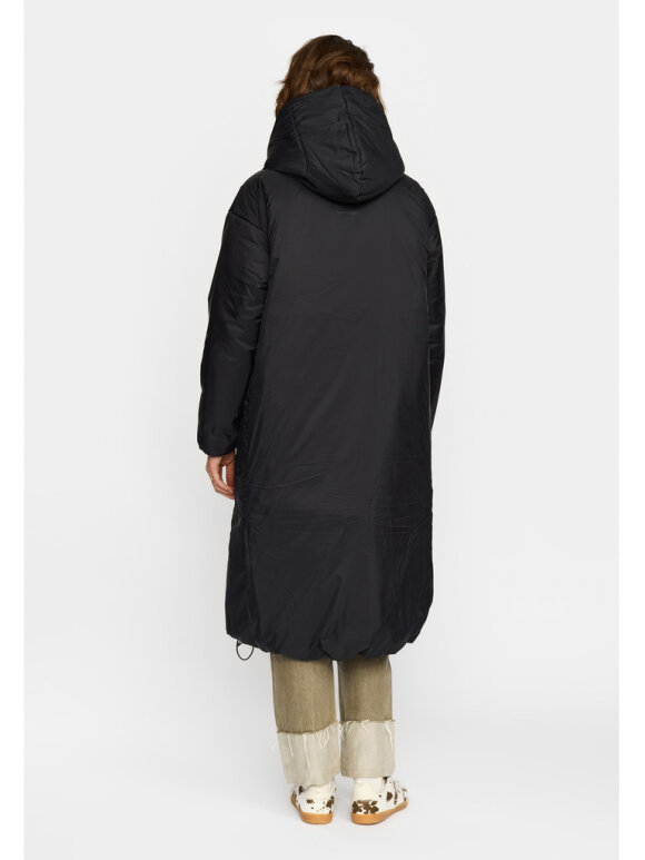 Selfhood Dame - Hooded Coat Black