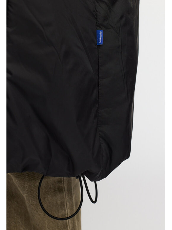 Selfhood Dame - Hooded Coat Black