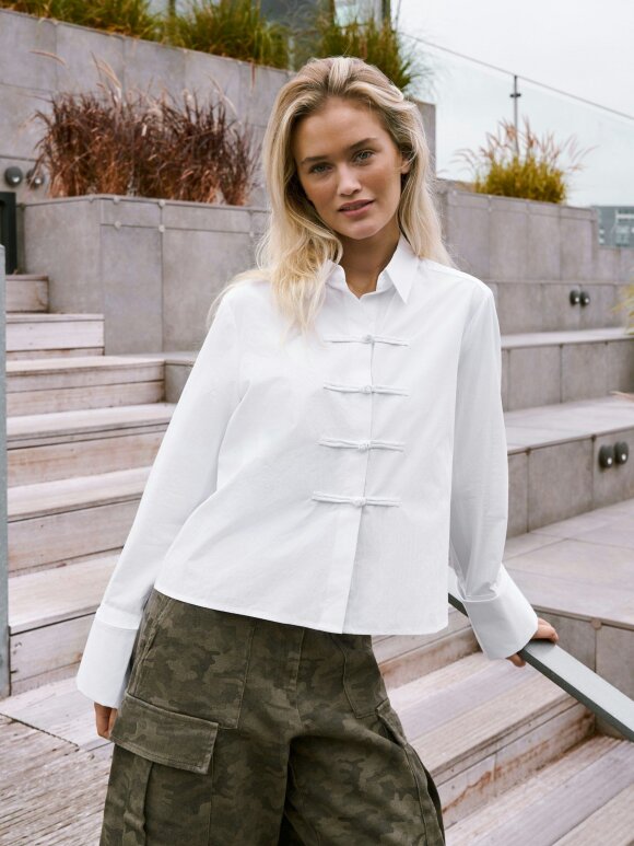 Neo Noir - Cam Poplin Shirt Off white