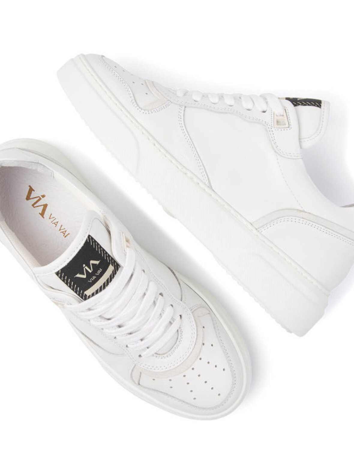 Randers Dame - Sneakers - Vai - Juno Vitello Sierra Bianco