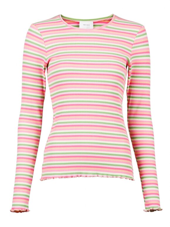 Neo Noir - Jose rib blouse Pink