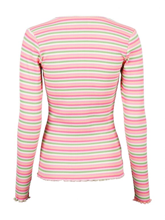 Neo Noir - Jose rib blouse Pink