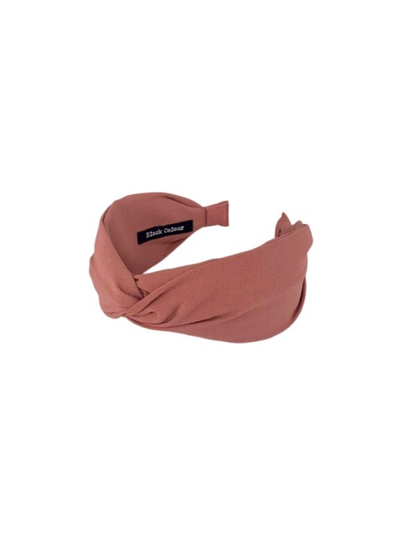 Black Colour - Oslo matt headband Coral