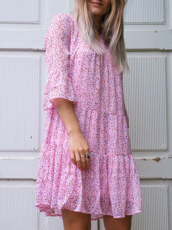 Neo Noir - Gunvor Sparkel Dress Pink