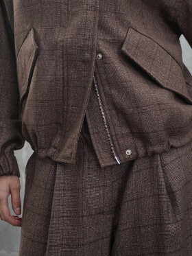 Love & Divine - Love1617-1 jacket Brown Check