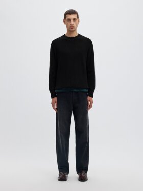 Selected - SLMPim LS Knit Crew Neck Camp Selected - SLMPim LS Knit Crew Neck Camp