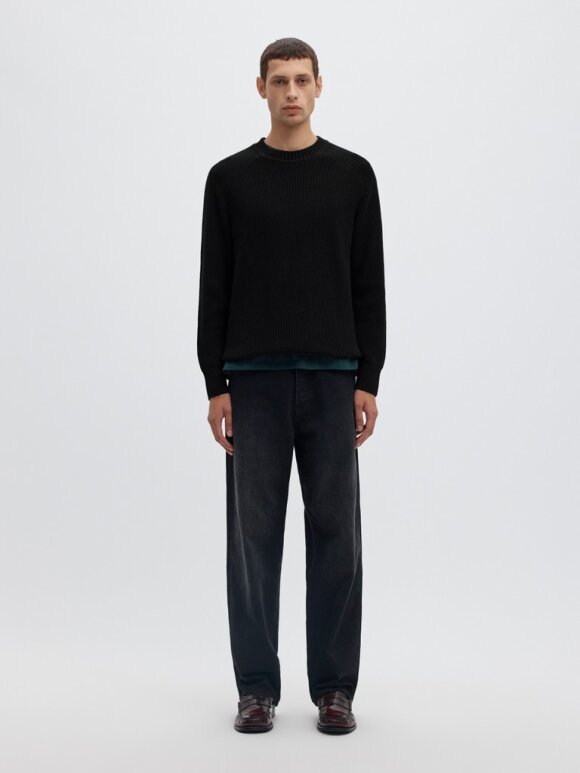 Selected - SLMPim LS Knit Crew Neck Camp