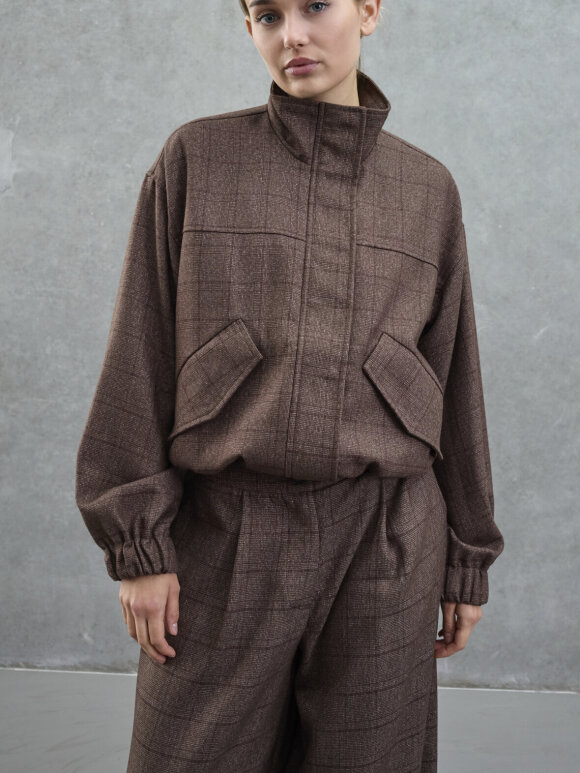 Love & Divine - Love1617-1 jacket Brown Check