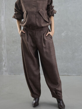 Love & Divine - Love1615-2 Pants brown check Love & Divine - Love1615-2 Pants brown check