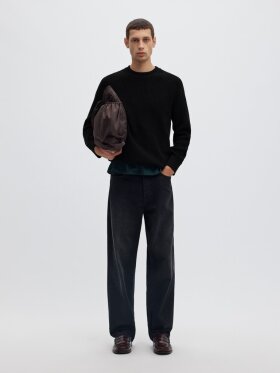 Selected - SLMPim LS Knit Crew Neck Camp Selected - SLMPim LS Knit Crew Neck Camp