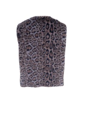 Black Colour - BCshanti Vest Grey Leo Black Colour - BCshanti Vest Grey Leo